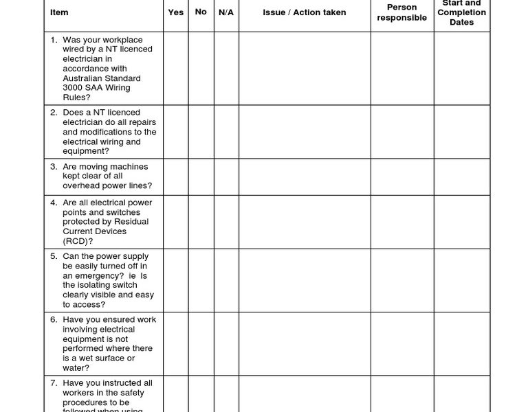 electrical check-ups safety