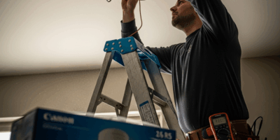 Professional photograph related to: Can I Install a Ceiling Fan Where a Light Fixture Is? What Elect