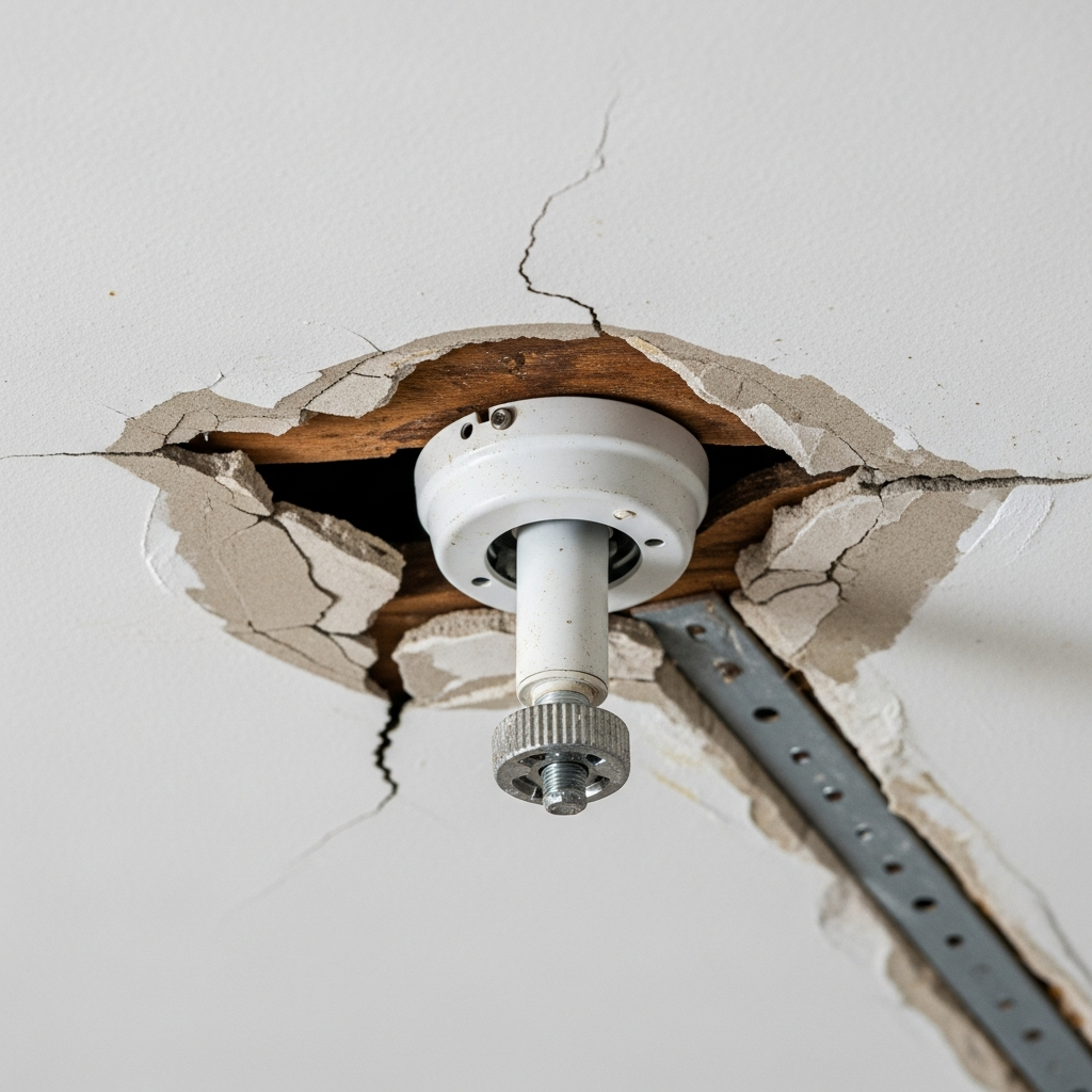 Ceiling Fan Bracket Pulling Through Drywall — Fix