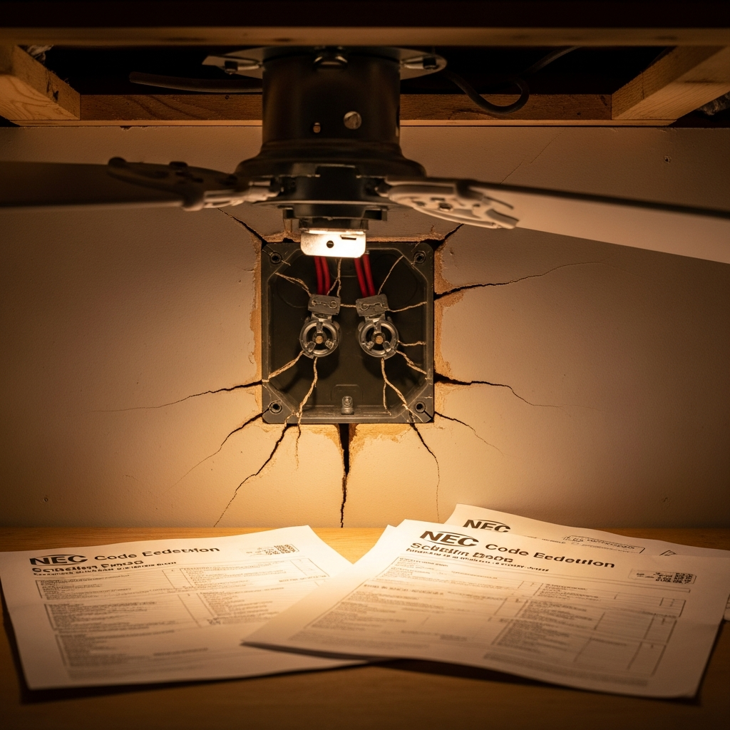 Ceiling Fan Bracket Weight Limits — NEC Code